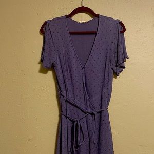 Blue Maxi Wrap Dress